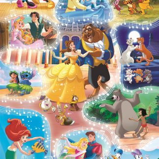 104 db-os SuperColor puzzle - Disney mesehősök tánca