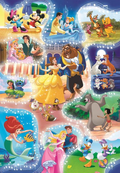 104 db-os SuperColor puzzle - Disney mesehősök tánca