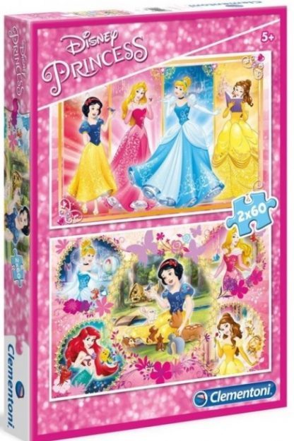 2x60 db-os SuperColor puzzle - Disney Hercegnők